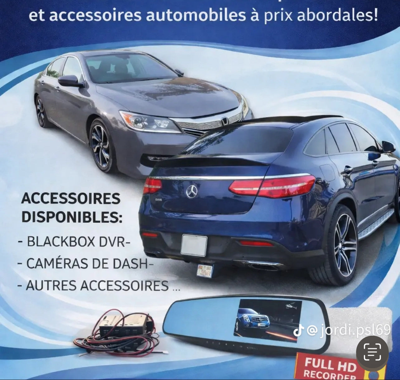 Caméra embarquée FHD – Votre alliée contre les accidents et le vol